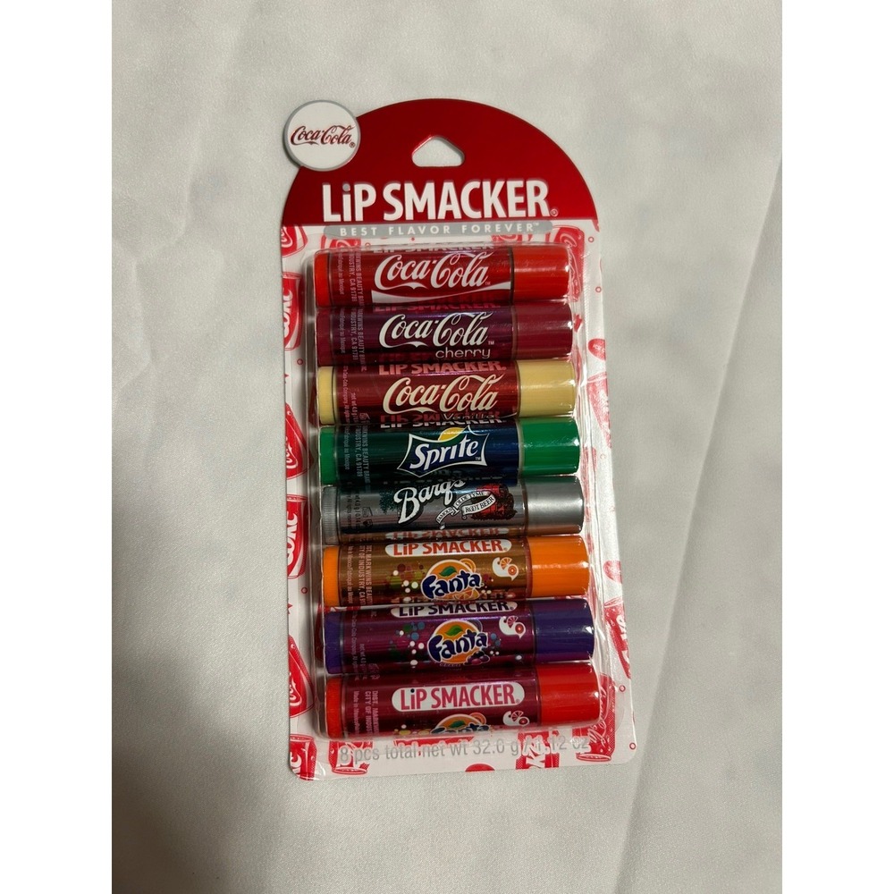 Lip Smacker Coca Cola Soda Pop Lip‎ Balm Chap Stick Coke 8 Ct Sprite Fanta NEW